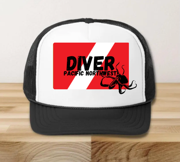 PNW Scuba Diver Trucker Hat