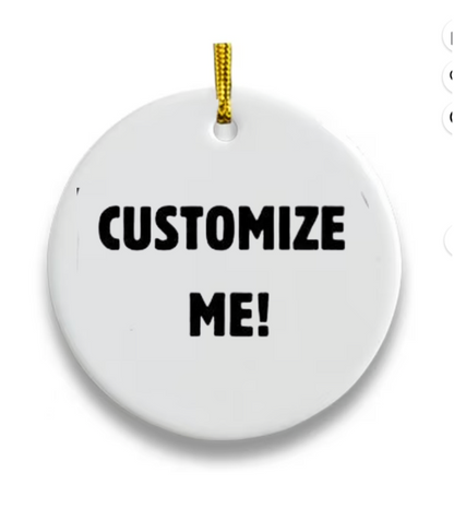 Custom Christmas Tree Ornament