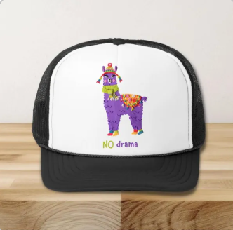 No Drama Llama Trucker Hat