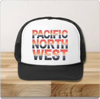 Pacific Northwest Sunset Trucker Hat