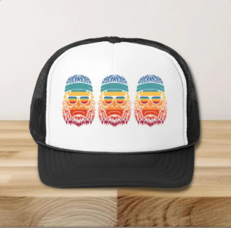 Rainbow Sasquatch Trucker Hat