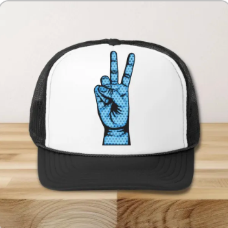 Peace Sign Trucker Hat