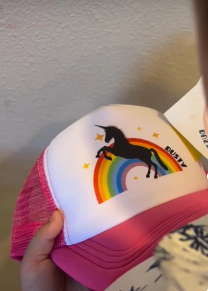Unicorn Rainbow Trucker Hat