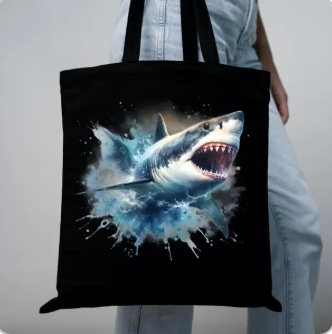 Great White Shark Tote Bag