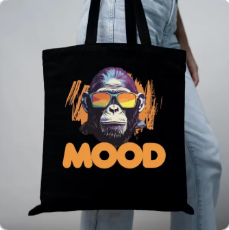 Monkey Mood Tote Bag