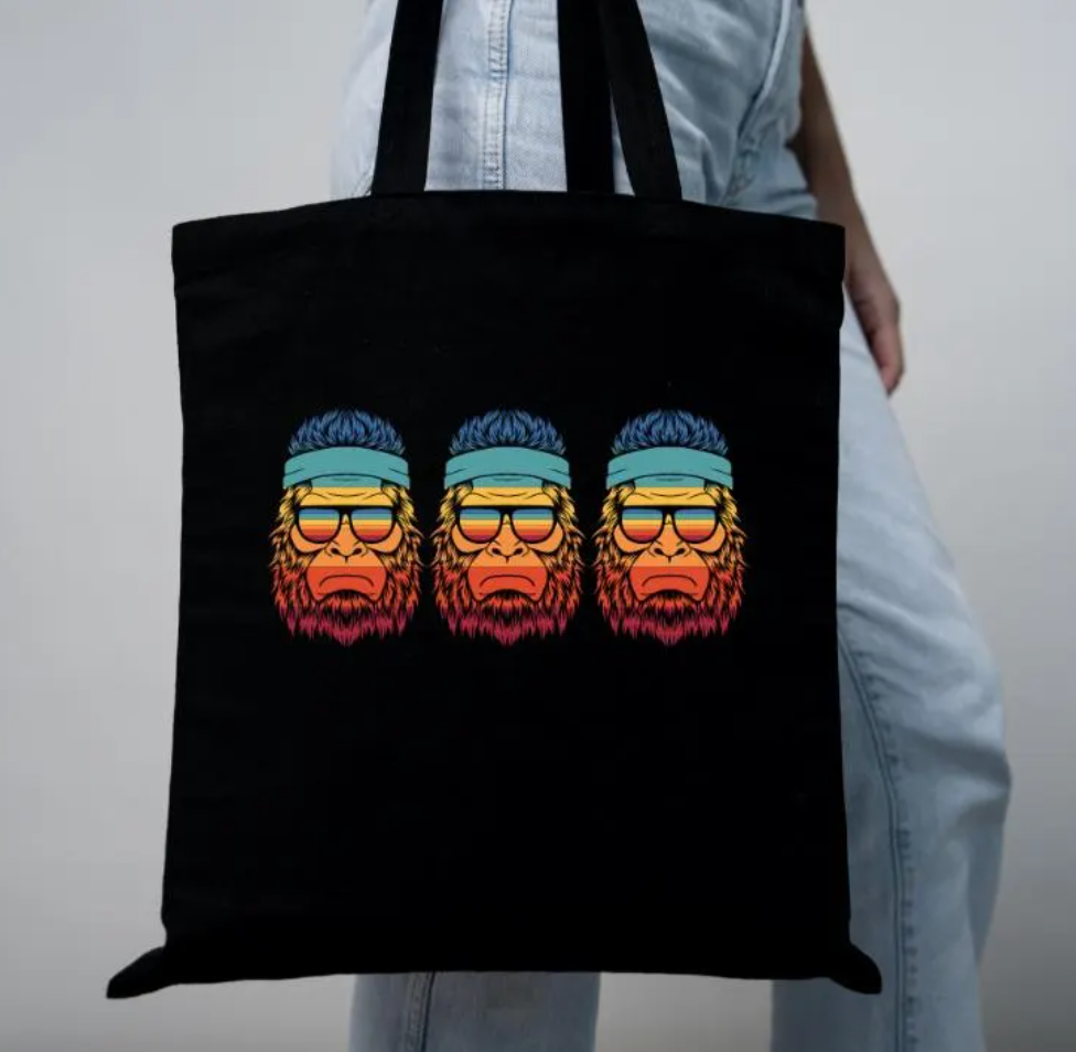 Rainbow Sasquatch Tote Bag
