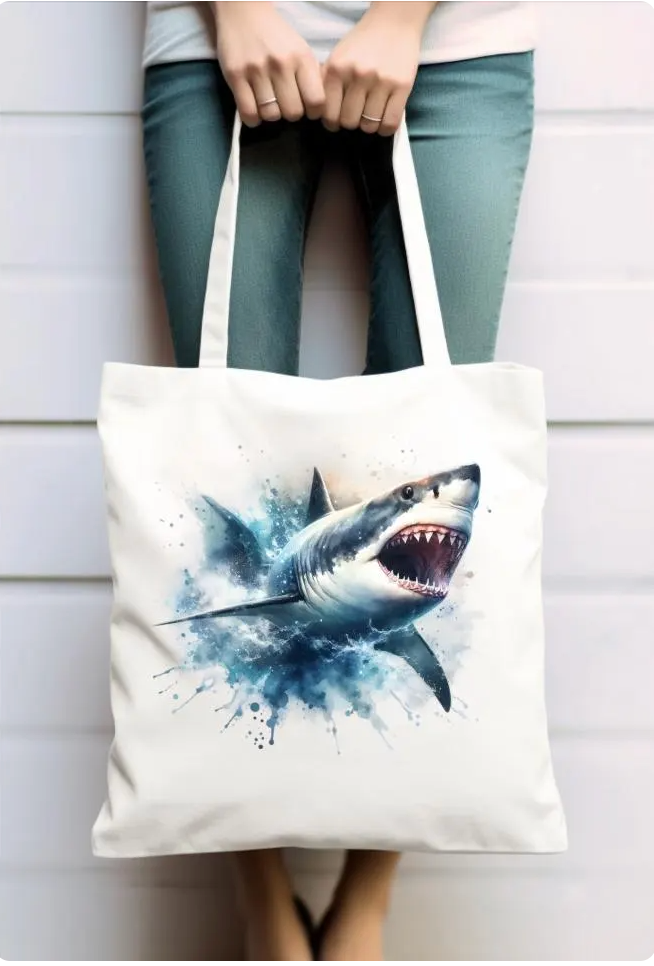 Great White Shark Tote Bag