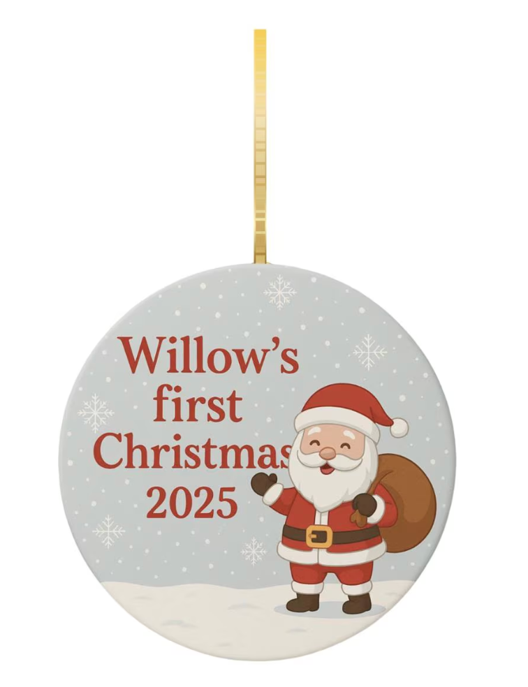 Custom Christmas Tree Ornament